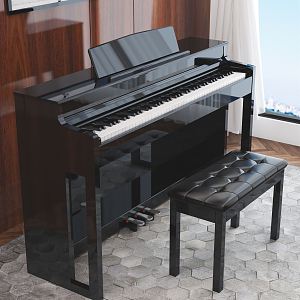 Modern Piano 3d model