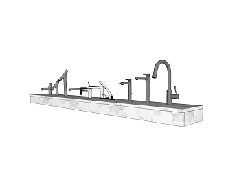 Modern faucet 3d model