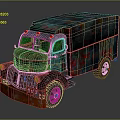 Vintage Rusty Delivery Truck With Colorful Graffiti And Weathered Exterior