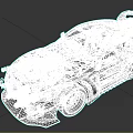 Modified Red Sports Car With Exposed Engine And Wide Body