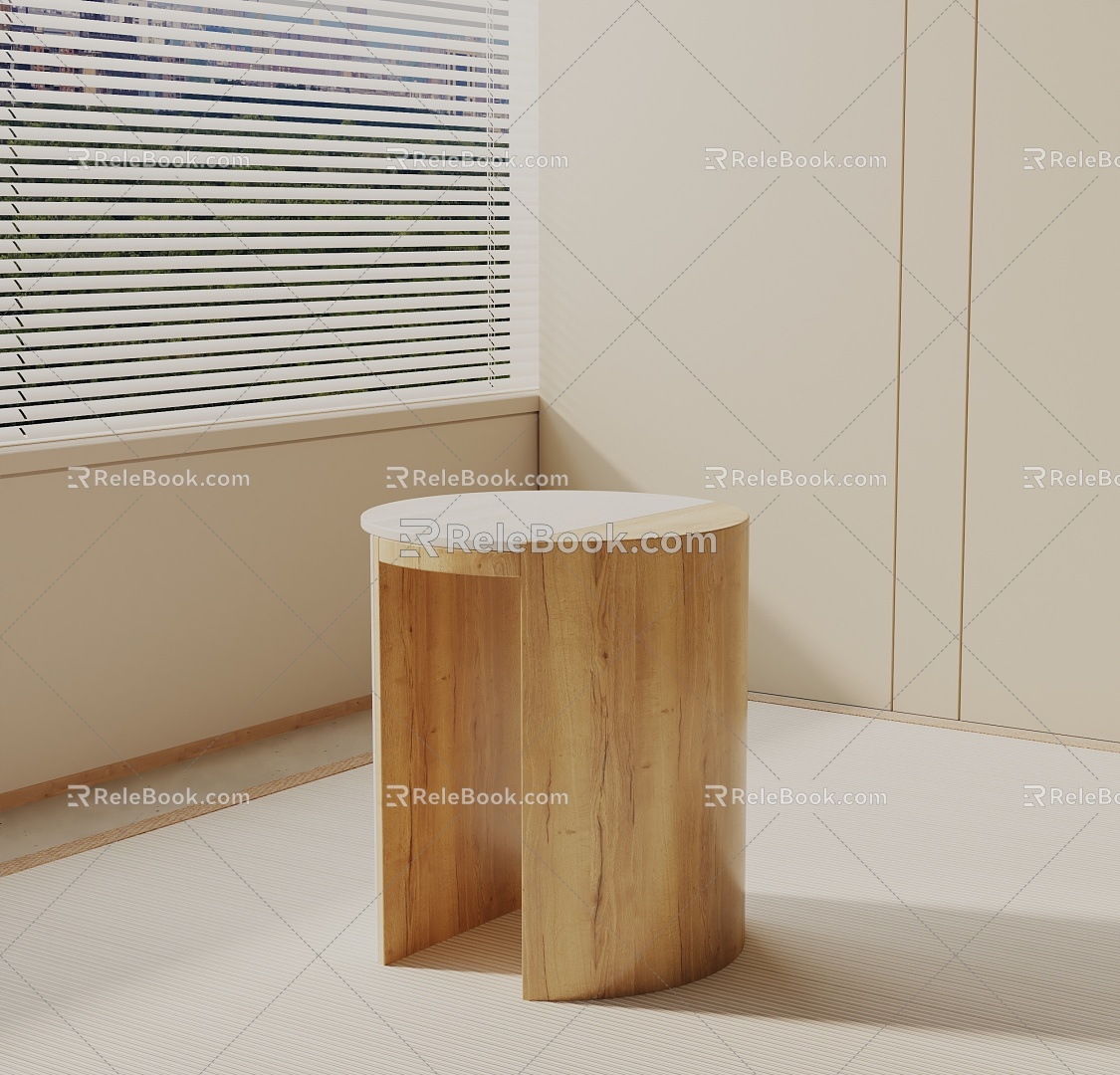 Modern Bedside Cabinet 3d model