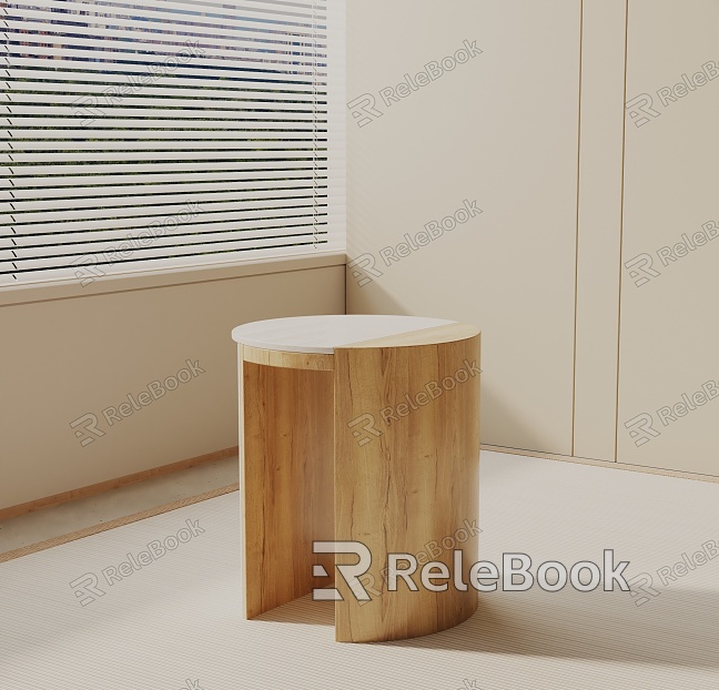 Modern Bedside Cabinet 3d model 