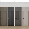 Modern Hinged Doors With Various Designs And Multiple Color Options For Home Interior 3d model