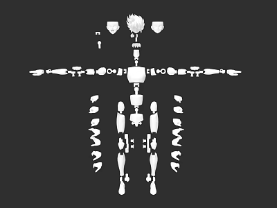 Detailed Doll Components Including Head Limbs And Joint Parts Design 3d model