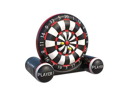 Modern Dart Board Inflatable Dart Toy 3d model