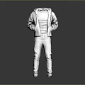 Gray Casual Hoodie And Sweatpants Set For Fashionable Comfortable Daily Wear