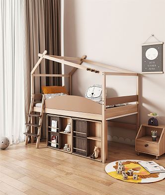 Modern Children's Bed 3d model