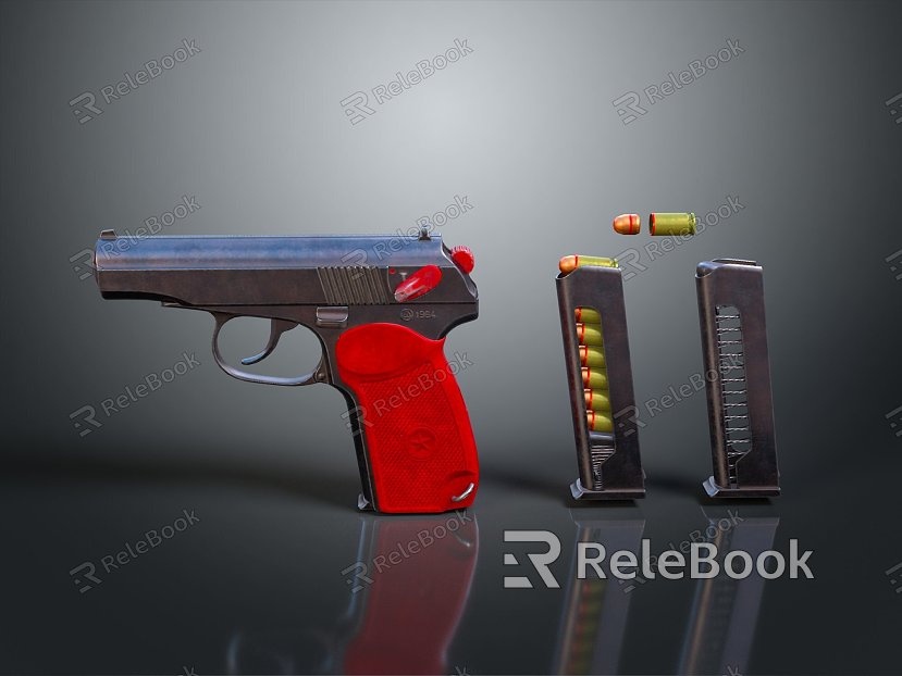 pistol semi-automatic pistol automatic pistol modern weapon hot weapon hot weapon gun military model