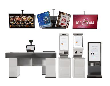 Modern self-service machine 3d model