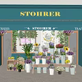 Stohrer Flower Shop Outdoor Display With Colorful Flowers And Potted Plants