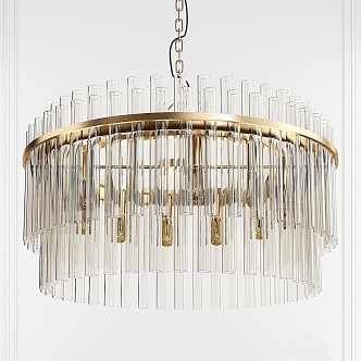 Vintage chandelier Beckett chapman and myers 3d model