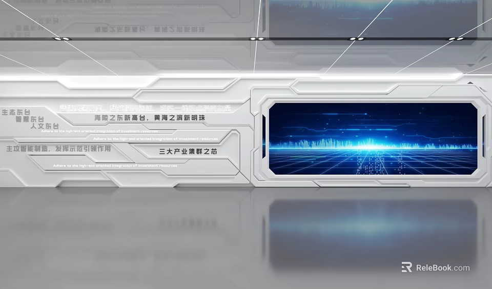 High Brightness Industrial Grade Touchscreen Panel High Definition Large Size 27 Inch 3d model