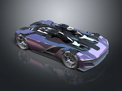 Hyundai car suspension car suspension car future car science fiction car 3d model