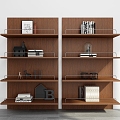 Bookshelf Bookshelf Ornaments Bookshelf Decorative Storage Rack Decorative Rack Bookshelf Shelf 3d model