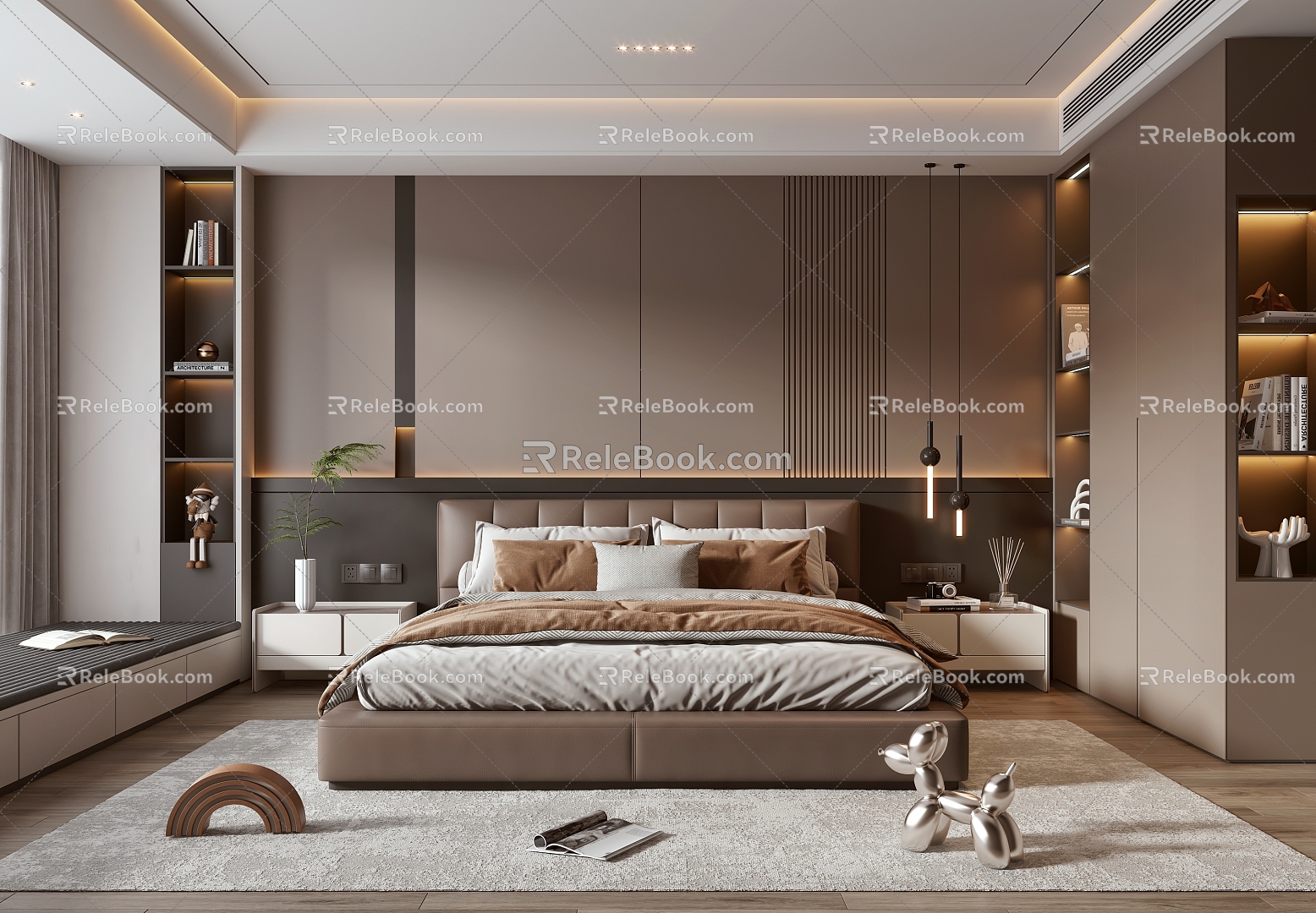 Italian Home Bedroom 3d model