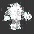 Game and Movie Character With Horned Helmet Heavy Armor Holding Mace Green Pants Brown Boots