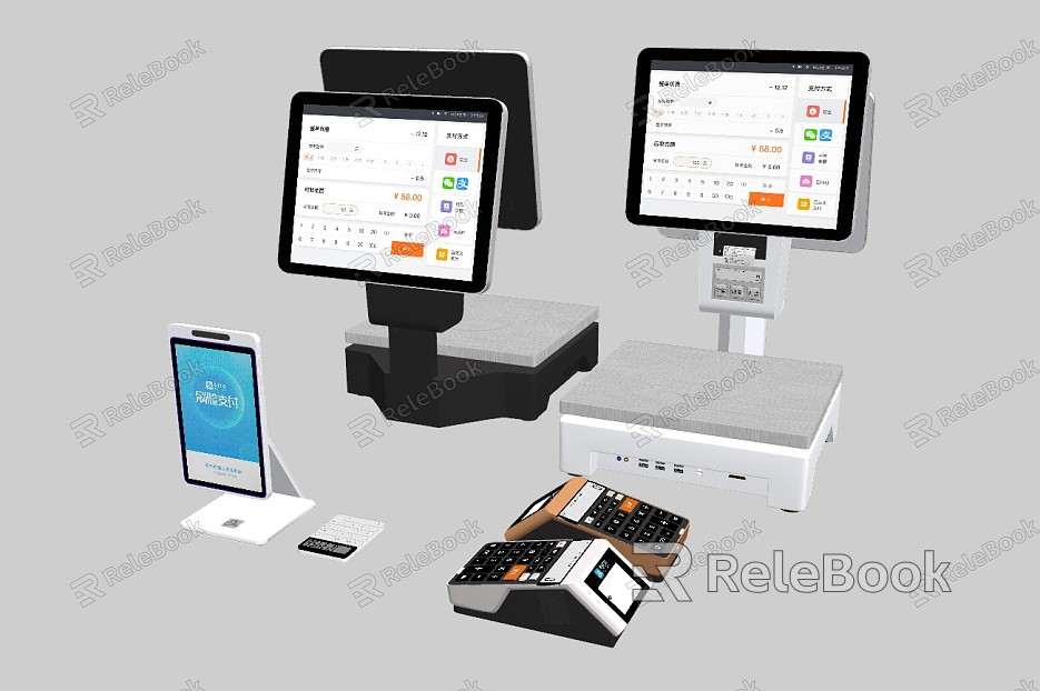 Modern cash register model