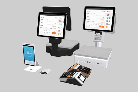 Modern cash register 3d model