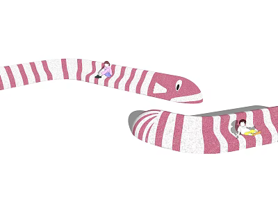 Modern outdoor chair outdoor child seat 3d model