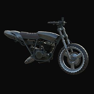 Off-road motorcycle vehicle motorcycle fashion motor vehicle tire racing motorcycle 3d model