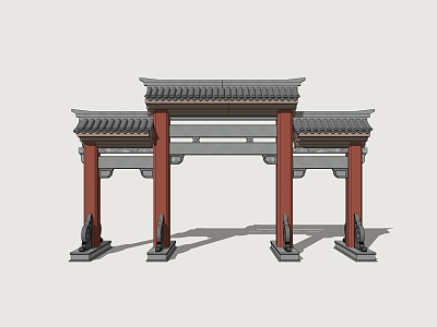 Archway Gate 3d model