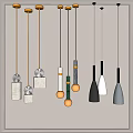 Modern chandelier 3d model