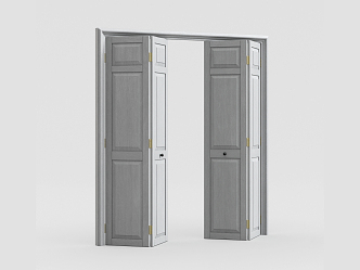 modern folding door 3d model