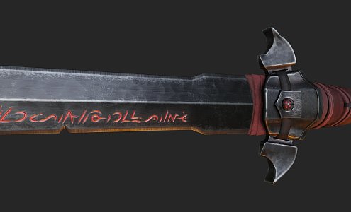 Obsidian Sword 3d model