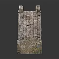 Ancient Style Stone Brick Arch Bridge With Three Arches And Support Piers