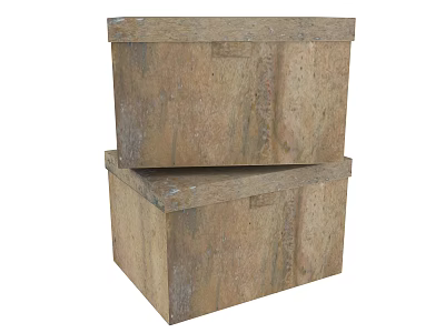 Organize box storage box paper shell box custom box toolbox retro glove box transfer box children's toy box outdoor storage box 3d model