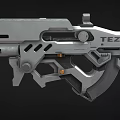 Science Fiction Gun Cyberpunk Gun Laser Gun High-tech Gun Future Gun Game Gun Low Face Number Low Model Simple Model Times Film and Television Level Realism 3d model