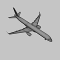 Modern White Airliner Exterior Design With Twin Engines And Landing Gear