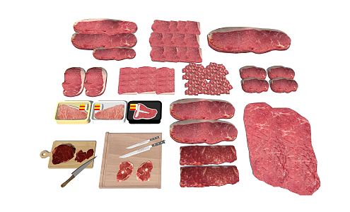 Modern Meat 3d model