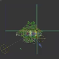 Modern High Rise Office Building Cluster With Green Trees And Aerial View