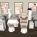 Professional SPA Salon Massage Bed With Comfortable Furniture And Beauty Equipment