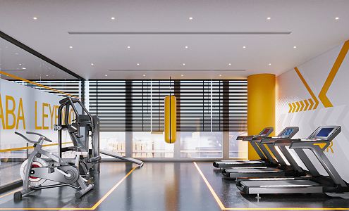 Modern Gym 3d model