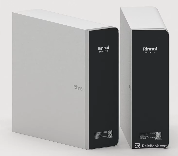 Rinnai Kitchen Appliances With Two Stylish Models Silver Black Sleek Square Design 3d model 