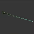 Handcrafted Wooden Magic Wand With Carved Handle And Unique Texture