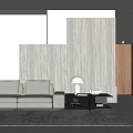 Modern Multiplayer Sofa Simple Multiplayer Sofa 3d model
