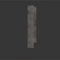 Traditional Stone Structure Featuring Intricate Carved Panel And Side Stone Pillars With Base Pedestal Design