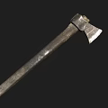 Axe Cutting Axe Life Utensils Old Axe Farm Tools 3d model