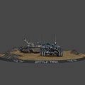 combat tank 3d model