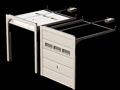 White Modular Furniture Structure With Drawer Cabinet And Shelf Design 3d model