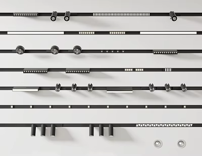 LED Downlights And Spotlights In Various Styles For Modern Home Ceiling Lighting 3d model