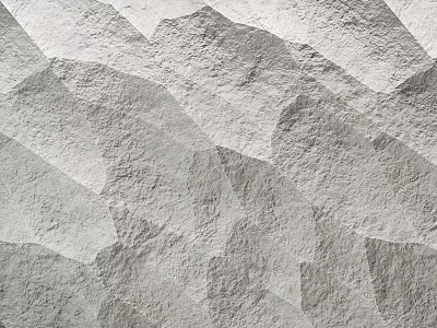 Gray Textured Background Wall with Irregular Geometric Patterns and Rough Surface 3d model