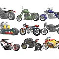 Various Motorcycle Styles Including Vintage Modern Custom And Colorful Designs