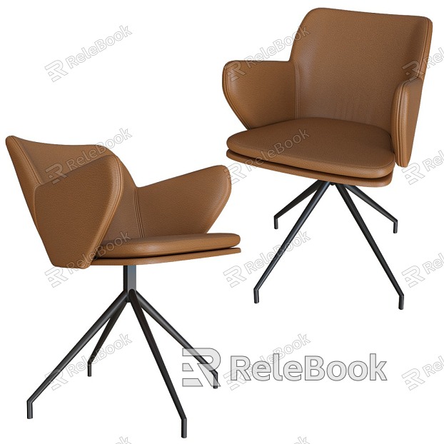 Single Chair Leisure Chair Dining Chair model