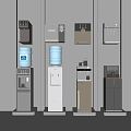 Modern water dispenser water dispenser water purifier wall-mounted water dispenser 3d model