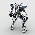LEGO toy blocks Gundam robot hand ornaments 3d model