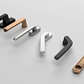 No base eccentric simple fine handle 3d model